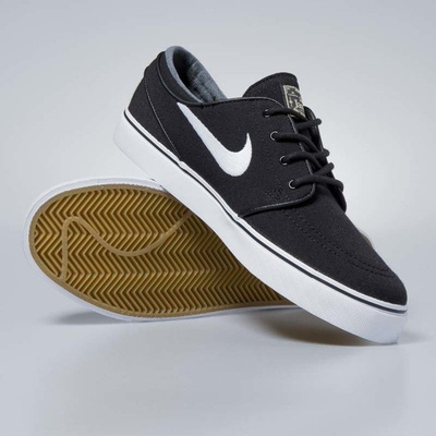 Nike Sb Zoom Stefan Janoski CNVS black / white - gum light brown 615957-028