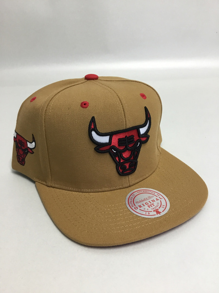 Czapka Mitchell & Ness snapback Chicago Bulls NBA Wheat TC Snapback brązowa