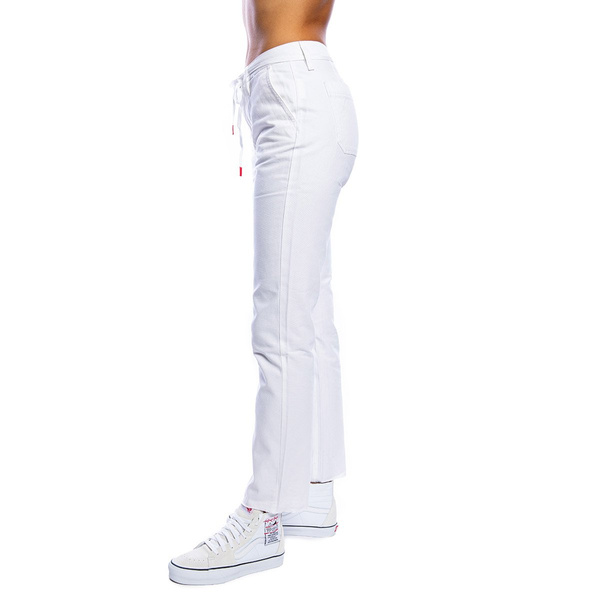 Spodnie damskie Vans WM Make Me Your Own białe