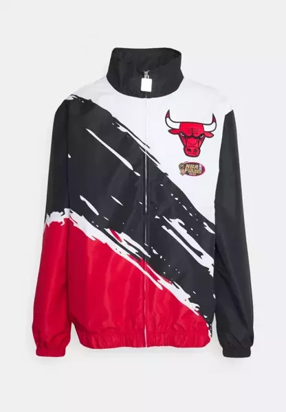 Mitchell & Ness Chicago Bulls Paintbrush Windbreaker Jacket black