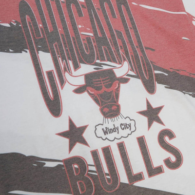 T-shirt Mitchell & Ness Chicago Bulls Paintbrush Sublimated Tee white
