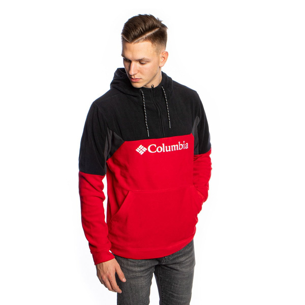 Sweatshirt Columbia Lodge II Fleece Hoodie red/black