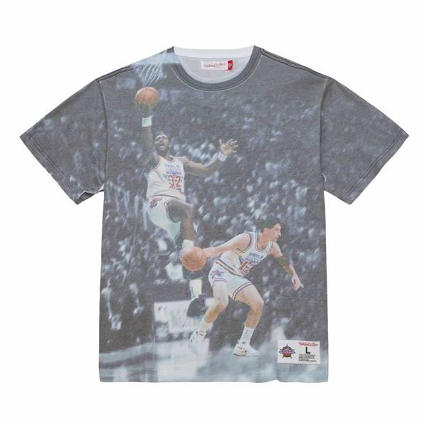 Koszulka Mitchell & Ness Utah Utah Jazz The Rim Sublimated Tee szara