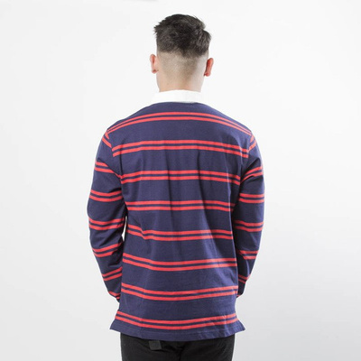 Stussy Longsleeve Desmond Stripe LS Rugby navy