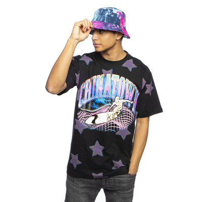 Koszulka Chinatown Market Ride The Wave Glitch Tee czarna