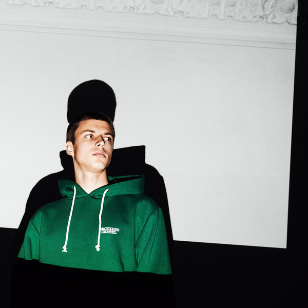 Bluza Backyard Cartel Label Logo Print Hoody zielona