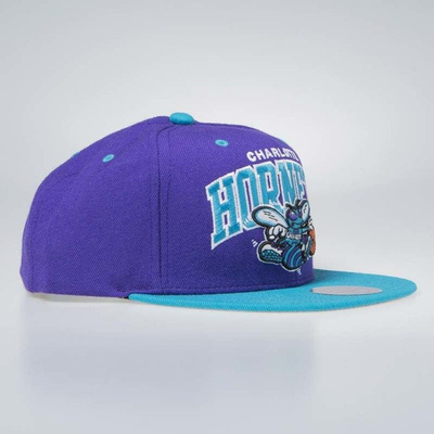 Czapka Mitchell & Ness Charlotte Hornets Snapback Cap purple / teal Team Arch 