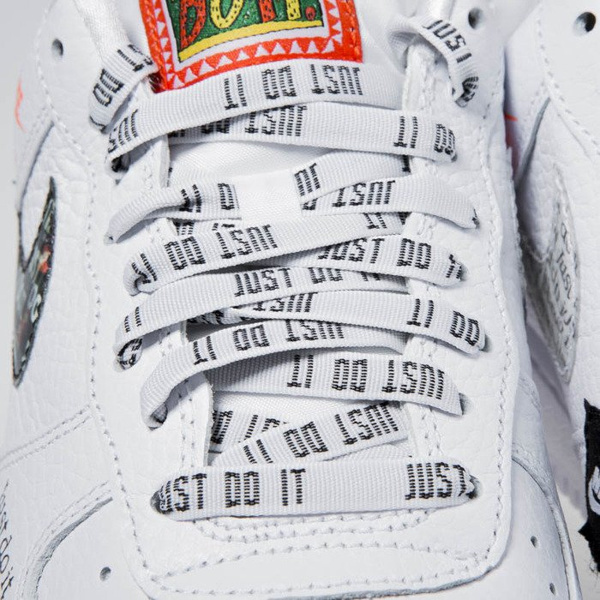 Sneakers buty Nike Air Force 1 '07 PRM JDI white-black-total orange (AR7719-100)