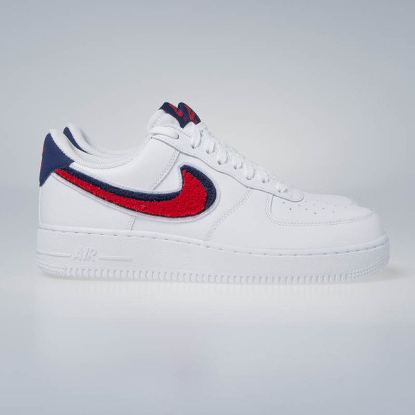 Sneakers buty Nike Air Force 1 '07 LV8 white/university red-blue void (823511-106)