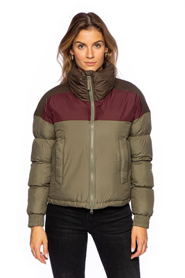 Jacket WMNS Columbia Pike Lake Cropped Jacket khaki/burgundy