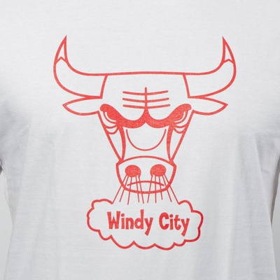 Koszulka Mitchell & Ness Chicago Bulls T-shirt white Bulls Windy City Logo