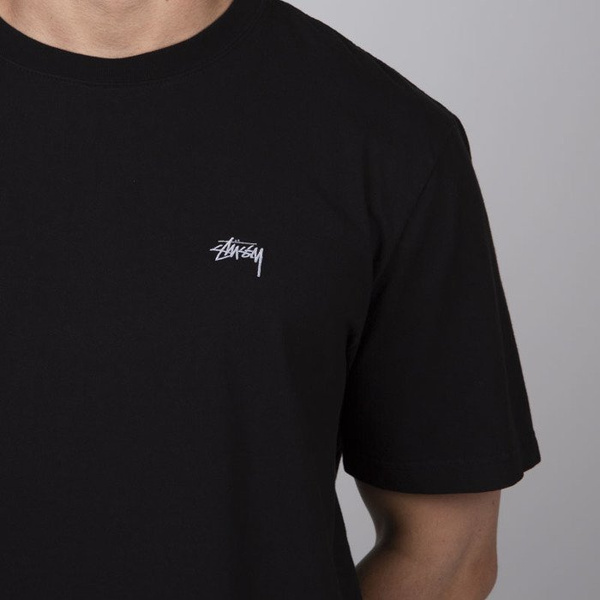 Stussy koszulka Stock S/SL Crew black