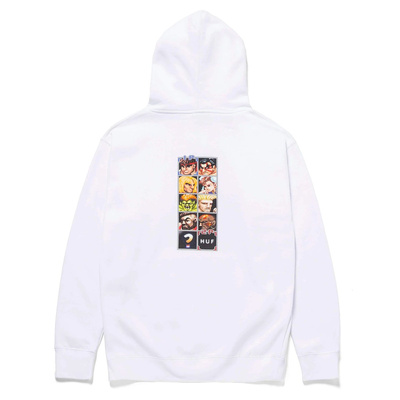 Sweatshirt HUF x Street Fighter Arcade P/O Hoodie white