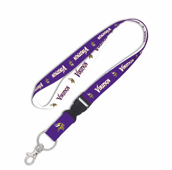 WinCraft NFL Lanyard w/detachable buckle 1" Minnesota Vikings