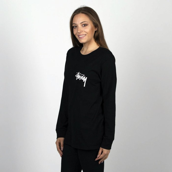 Koszulka damska Stussy Longsleeve Stock LS Tee black