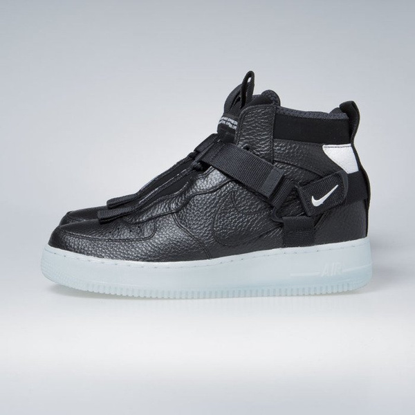 Sneakers buty Nike Air Force 1 Utility Mid black / half blue-white (AQ9758-001)