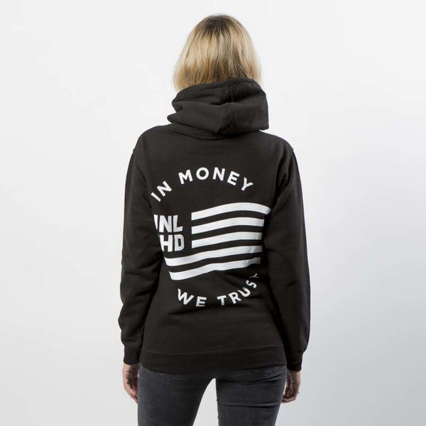 Bluza damska Unleashed Flag Hoodie black