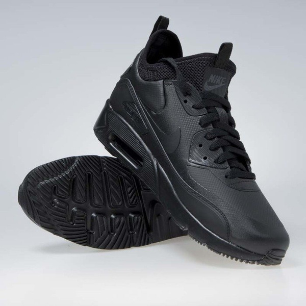 Sneakers buty Nike Air Max 90 Ultra Mid Winter black/black-anthracite (924458-004)