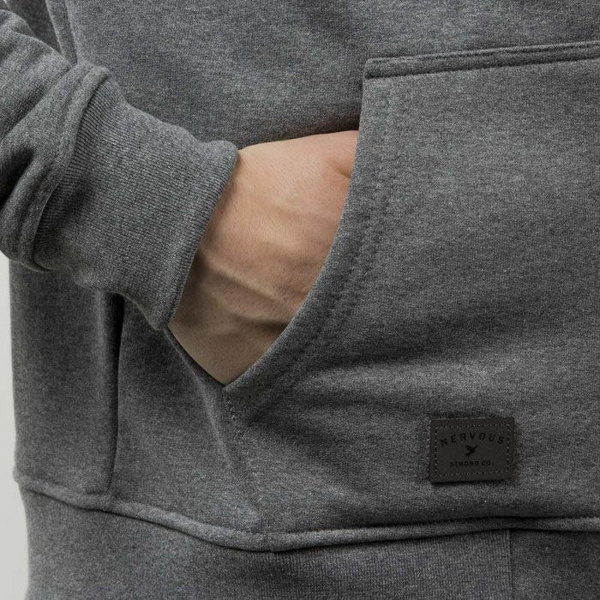 Nervous bluza sweatshirt ZIP Hood Sphere grey