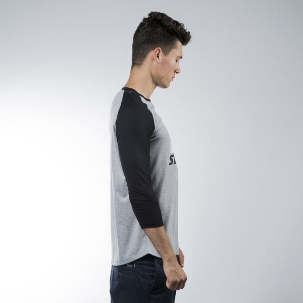 Starter BLACK LABEL koszulka t-shirt Raglan Tee grey heather / black (ST-RA556)
