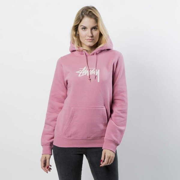 Bluza damska Stussy Sweatshirt Stock Hood WMNS orchid