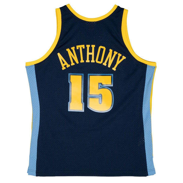 Mitchell & Ness Denver Nuggets #15 Carmelo Anthony Alternate Jersey navy