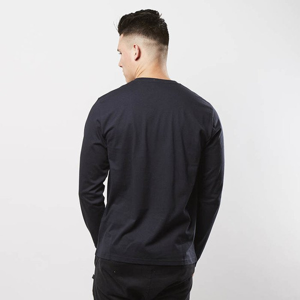 Koszulka Carhartt WIP L/S College Longsleeve dark navy / white