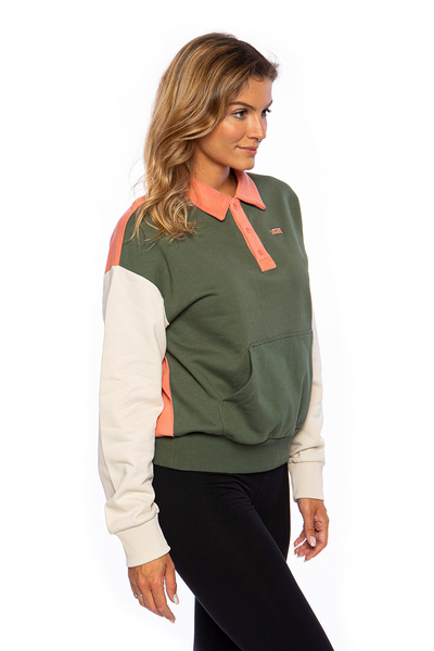 Bluza damska Vans WM Dylan Polo Fleece zielona