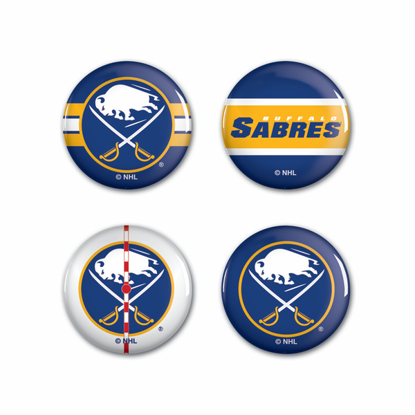 WinCraft NHL Button 4 Pack Buffalo Sabres