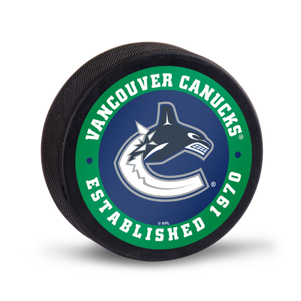 WinCraft NHL Hockey Puck Packaged Vancouver Canucks