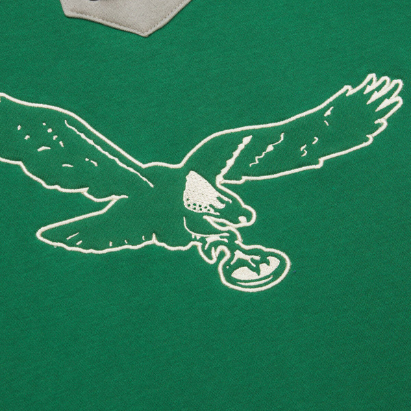 Bluza Mitchell & Ness NFL Heritage Lace-up Crew Vintage Logo Philadelphia Eagles green