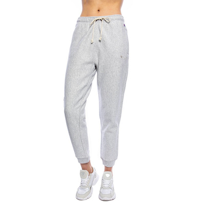 Damskie spodnie dresowe Champion Lightweight Reverse Weave Cuffed Joggers szare