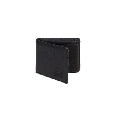 Herschel Hank + Coin Leather Wallet black pebbled 10406-01885
