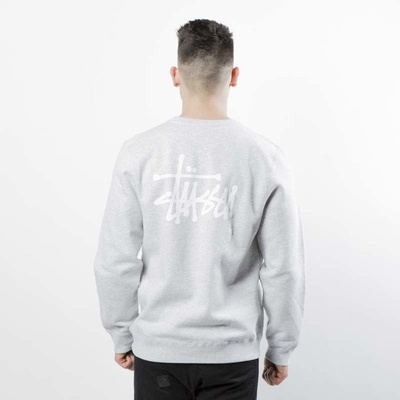 Stussy sweatshirt Basic Stussy Crew grey heather