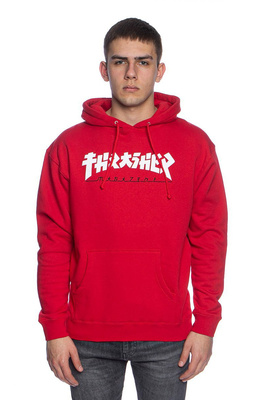 Sweatshirt Thrasher Godzilla Hood red