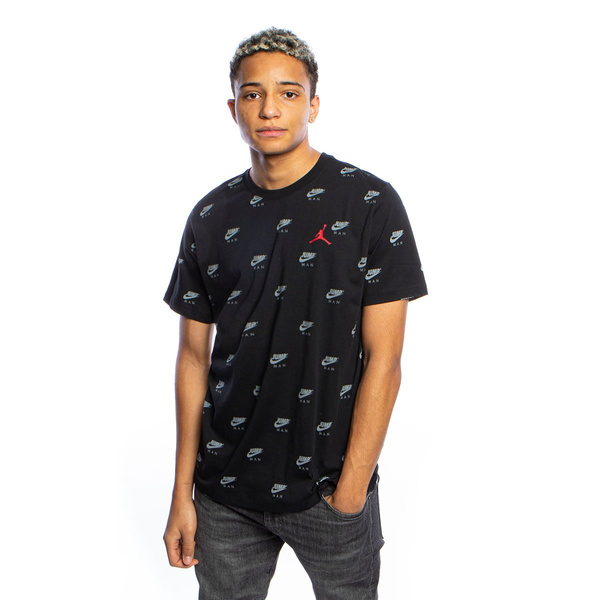T-shirt Nike Air Jordan Jumpman Aop SS Crew Tee black