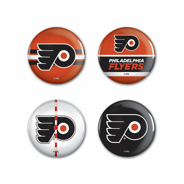 Odznaka WinCraft NHL Button 4 Pack Philadelphia Flyers