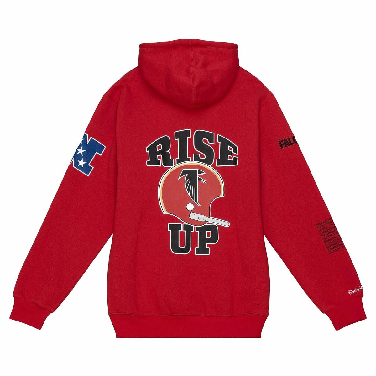 Bluza Mitchell Ness Atlanta Falcons Team Origins Fleece Hoody Czerwona Bludshop Com Sklep Online