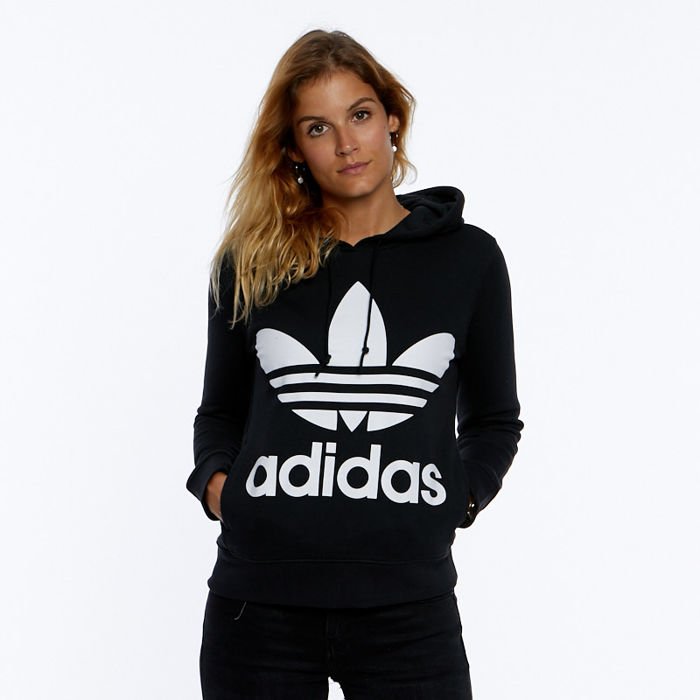 Bluza damska Adidas Originals Trefoil Hoodie black ▷ Bludshop.com ...