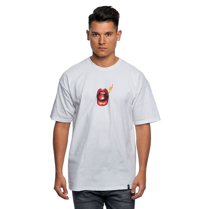 Koszulka HUF Hot Lips S S Tee white Bludshop sklep online