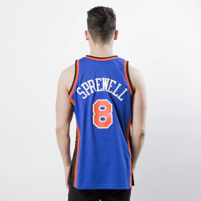 New York Knicks NBA Basketball Shirt #8 Sprewell (Excellent) S for