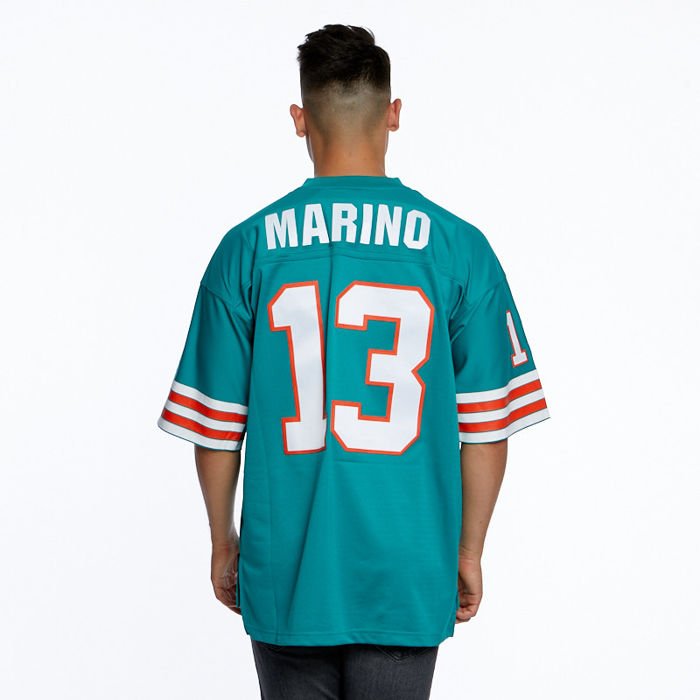 Mitchell Ness Miami Dolphins Keyline Logo NFL Mens T-Shirt