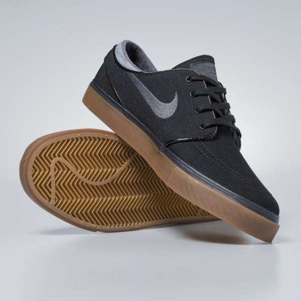 Sneakers buty Nike SB Zoom Stefan Janoski CNVS black anthracite gum med brown 615957 020 Bludshop sklep online